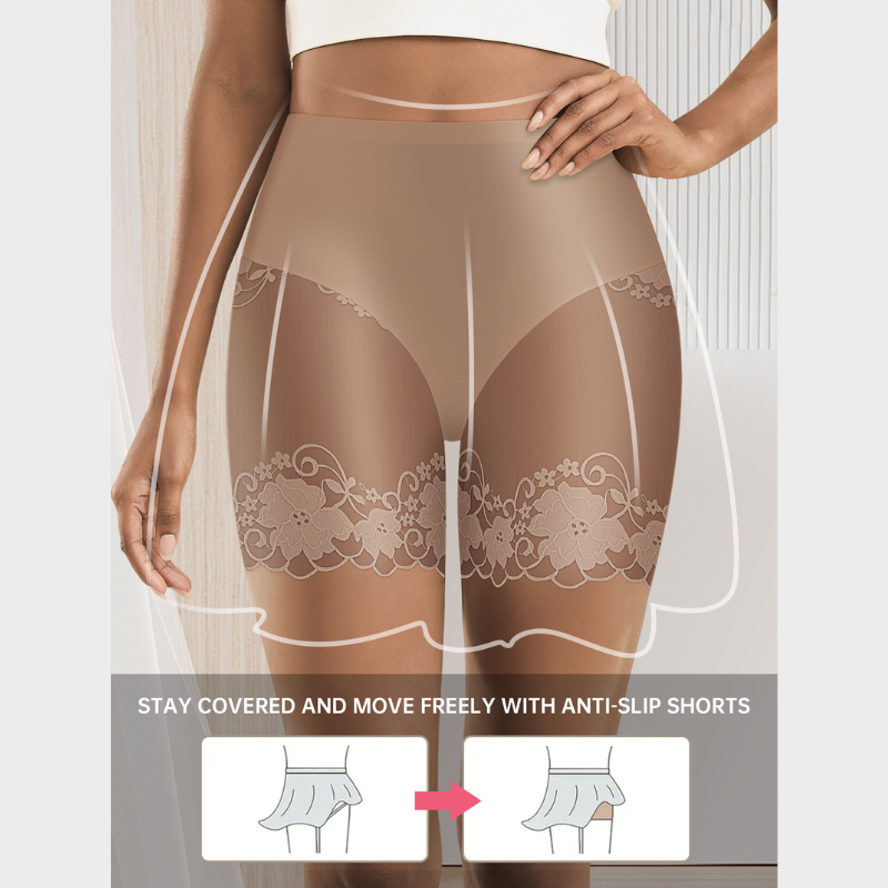 4-Pack Mesh Lace Boyshort Panties