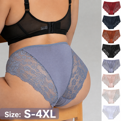 7/8-Pack Soft Breathable Lace Tummy Control Briefs