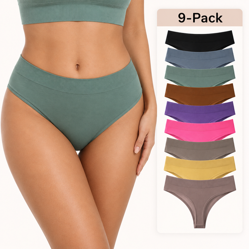 9-Pack Second Skin Seamless Thongs