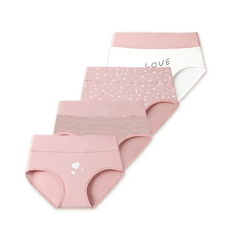 High-Waisted Cotton Tummy Control Panties 4/6/8/10-Pack