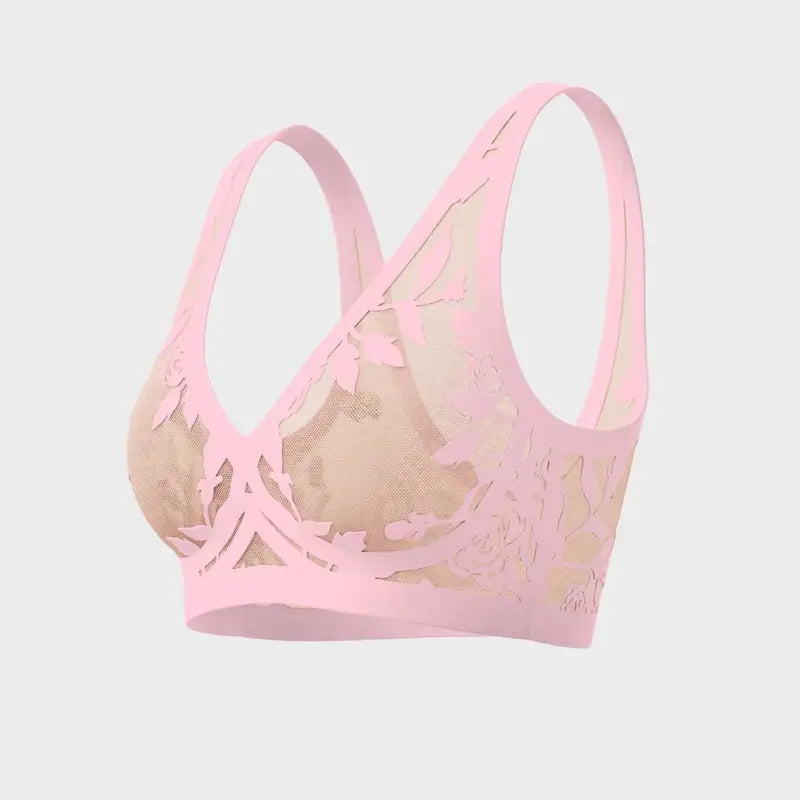 Coquette Floral Sheer Wire-Free Bralette