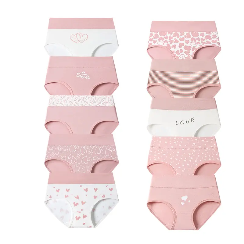 High-Waisted Cotton Tummy Control Panties 4/6/8/10-Pack
