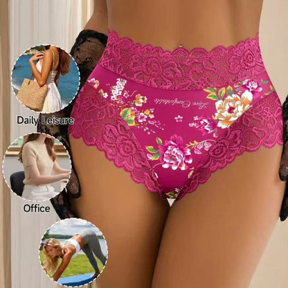 3/5/6-Pack Soft Stretch Floral Lace Briefs