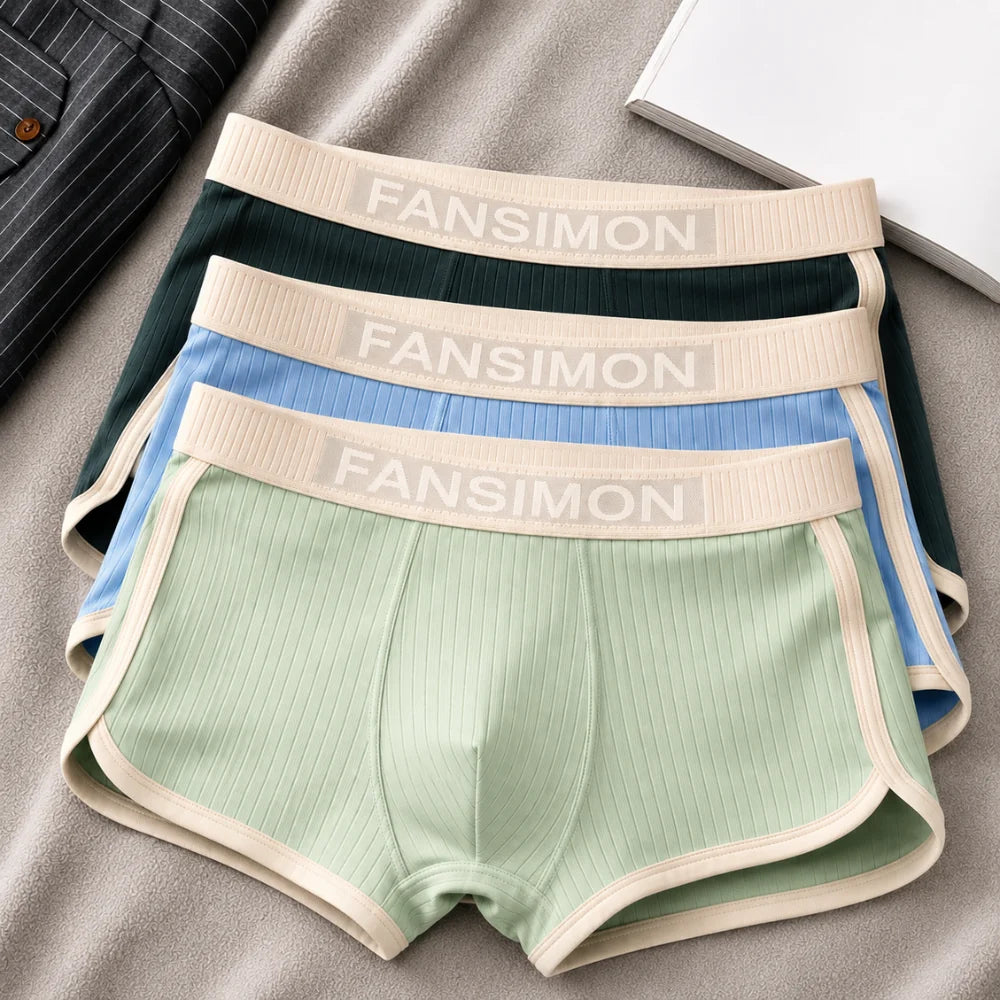 3-Pack Men's Soft Boxer Briefs