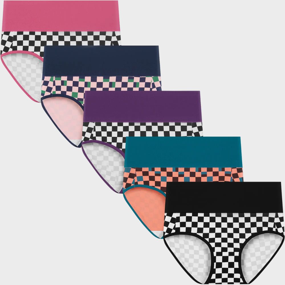 High Waisted Cotton Panties 5-Pack