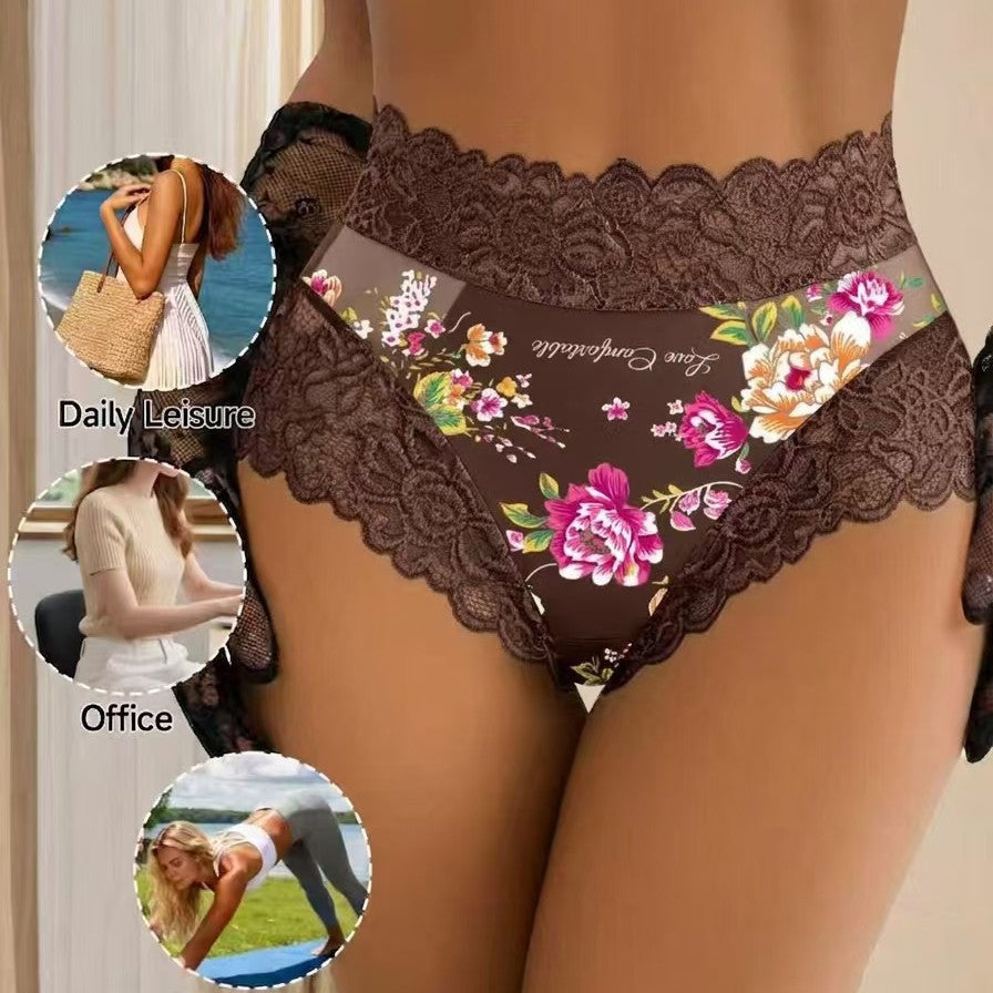 Soft Stretch Floral Lace Briefs