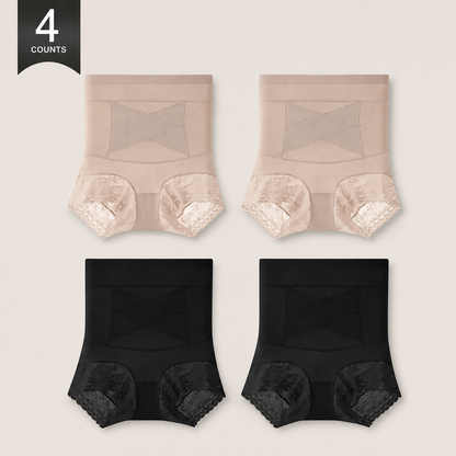4-Pack High-Waisted Lace Sculpting Panties