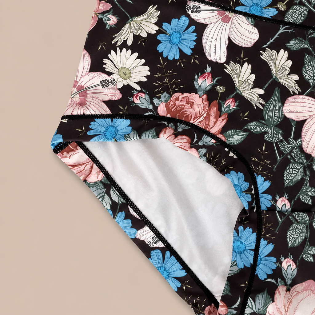 5-Pack Floral High-Waist Briefs
