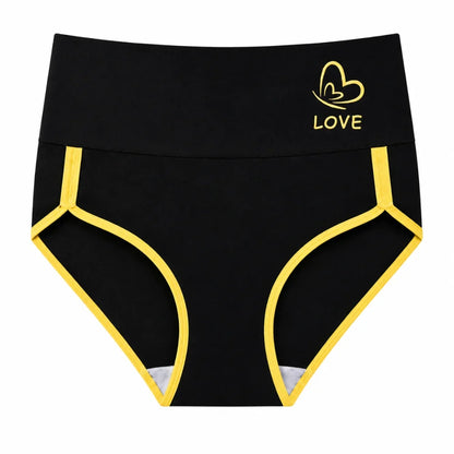 4-Pack Plus Size Printed Mid Waist Panties