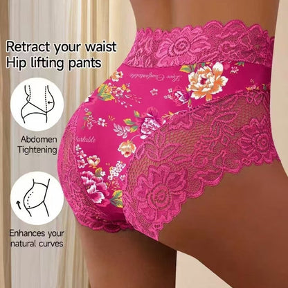 3/5/6-Pack Soft Stretch Floral Lace Briefs