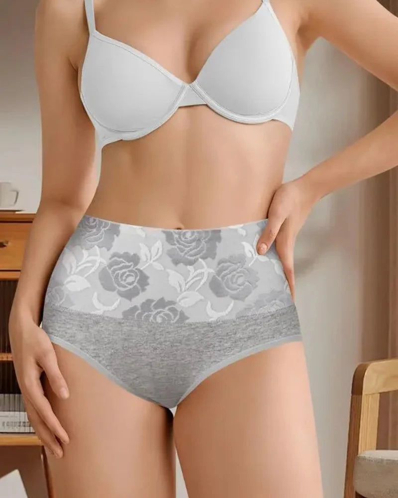 6-Pack High Waist Cotton Tummy Control Briefs