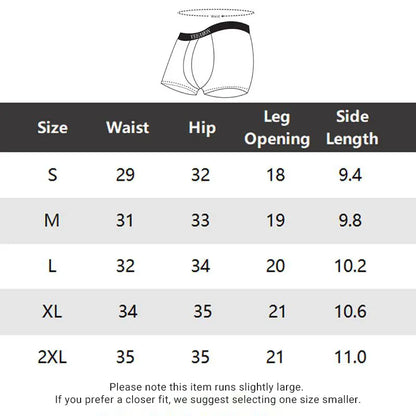 2/4-Pack Men's Ice Silk Boxer Briefs Ultra Thin Cooling Breathable Underwear