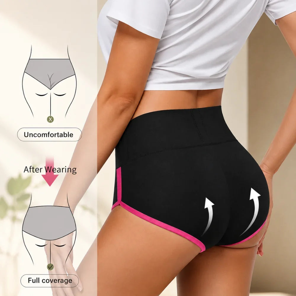 4-Pack Plus Size Printed Mid Waist Panties