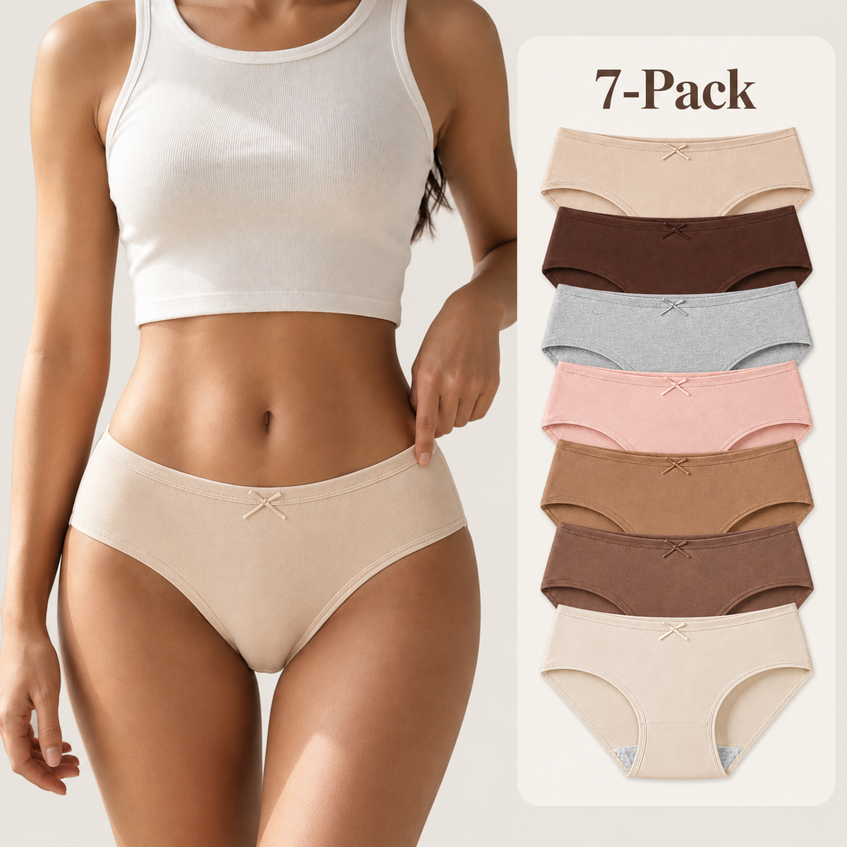 7-Pack Soft Cotton Everyday Briefs