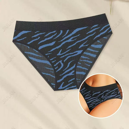 6-Pack  Mid-Waist Seamless Leopard Print Panties