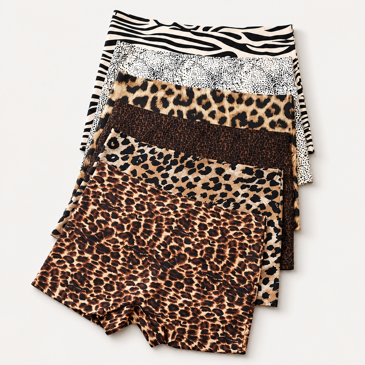 6-Pack Leopard Print Seamless  Panties