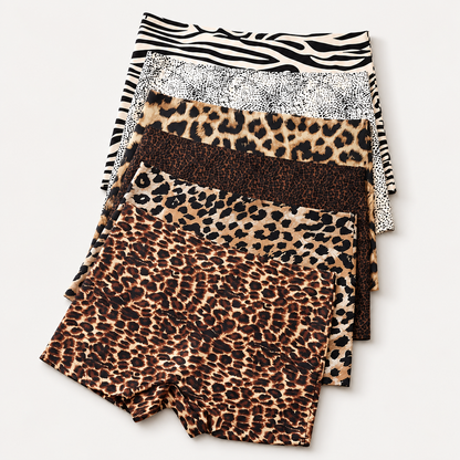 6-Pack Leopard Print Seamless  Panties