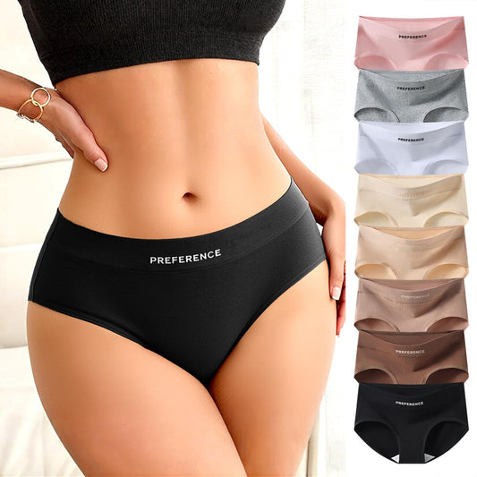 5-Pack 100% Cotton Panties Soft Breathable Full Coverage Briefs