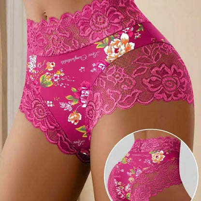 3/5/6-Pack Soft Stretch Floral Lace Briefs