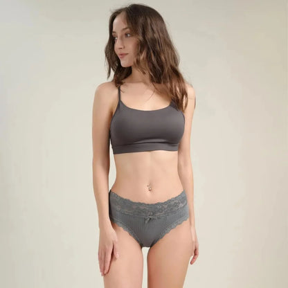6-Pack Cotton Lace Bikini Panties