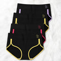 4-Pack Plus Size Printed Mid Waist Panties