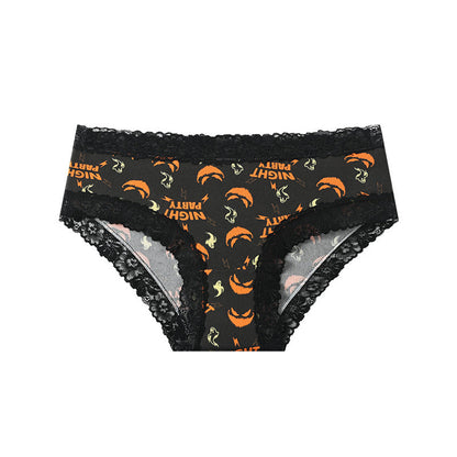 3/9-Pack Halloween Lace Brief Panties