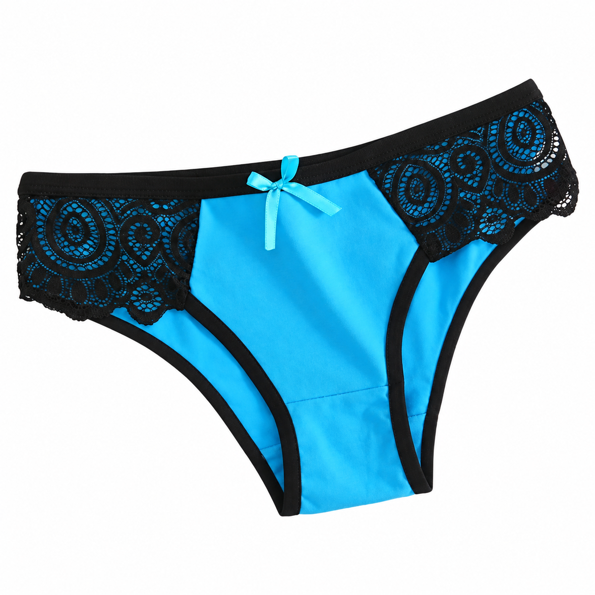 6Pcs Lace Bikini Panties – Sexy Contrast Color Cheeky Underwear