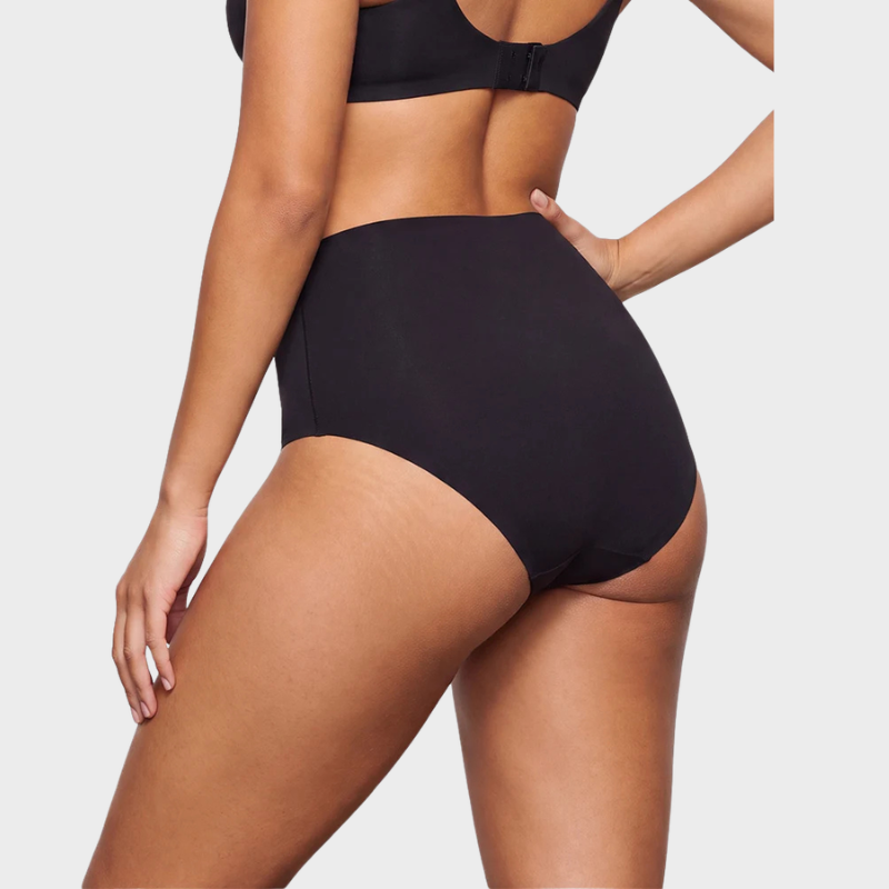 High-Waisted Seamless No Show Briefs (5-Pack)