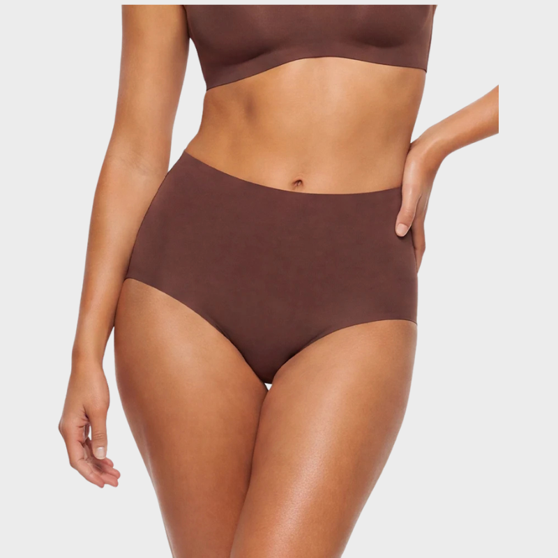 High-Waisted Seamless No Show Briefs (5-Pack)
