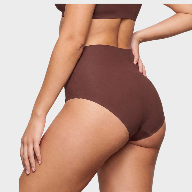 High-Waisted Seamless No Show Briefs (5-Pack)