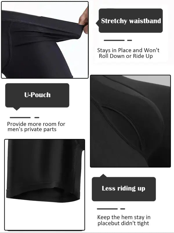 7-Pack Men's Classic Bamboo Fiber Boxer Briefs Pack