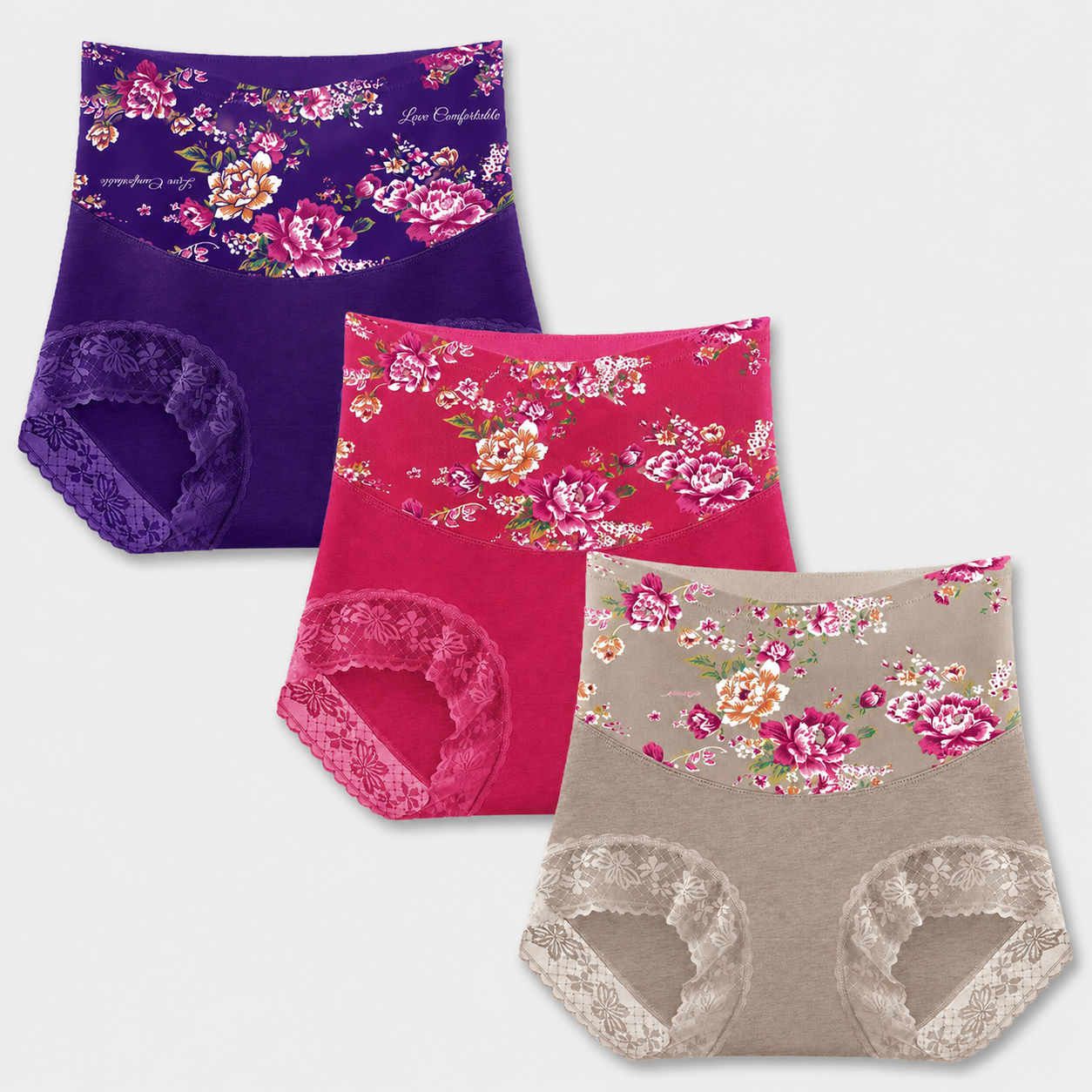Soft Stretch Floral Lace Briefs