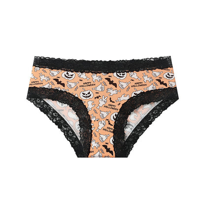 3/9-Pack Halloween Lace Brief Panties