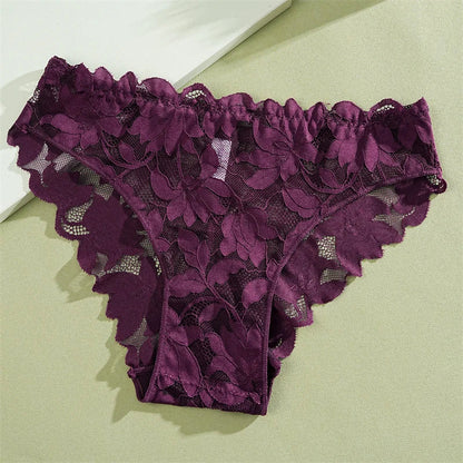 5-Pack Floral Lace Panty Set – Breathable Everyday Comfort