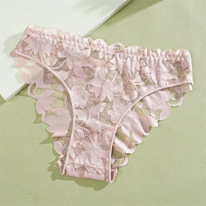 5-Pack Floral Lace Panty Set – Breathable Everyday Comfort