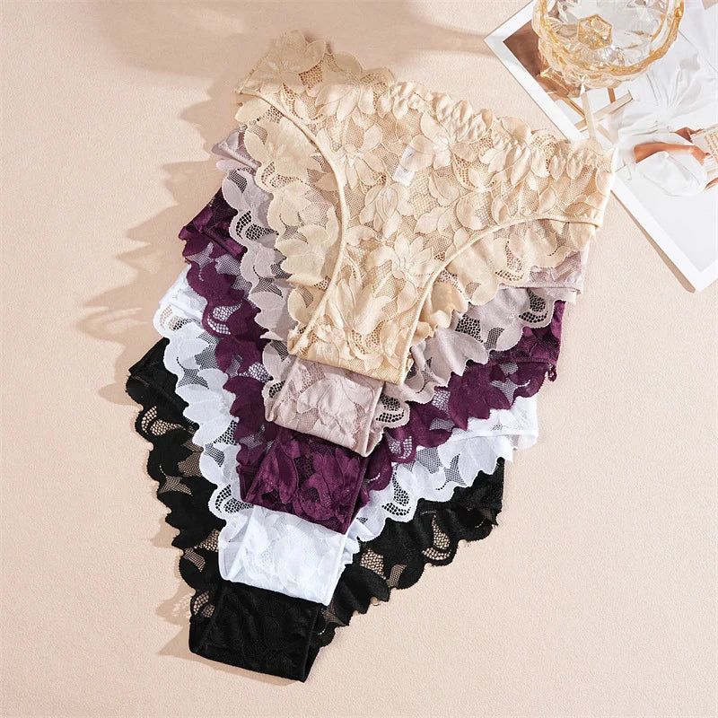 Floral Lace Panty Set – Breathable Everyday Comfort