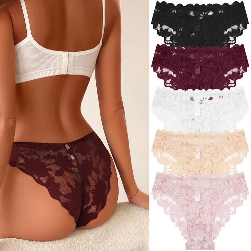 Floral Lace Panty Set – Breathable Everyday Comfort