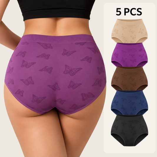 5-Pack Seamless Printed Low Rise Panties