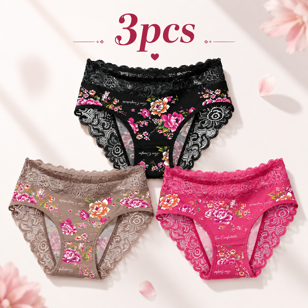 Soft Stretch Floral Lace Briefs