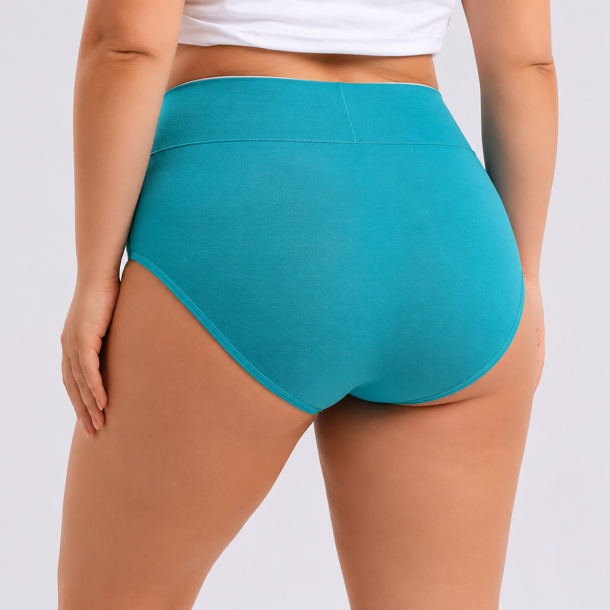 4/5-Pack Plus Size XS-6XL High-Waisted Cotton Underwear  – Soft Full Coverage Briefs