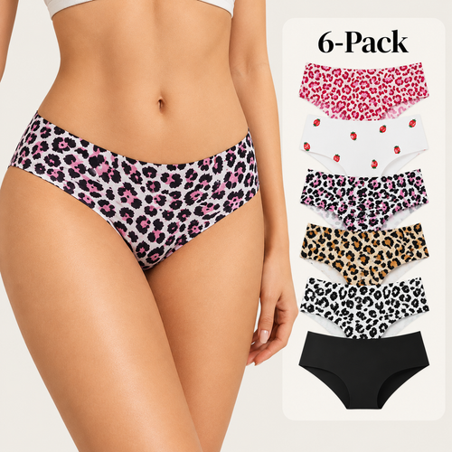 6-Pack Seamless Leopard Print Panties