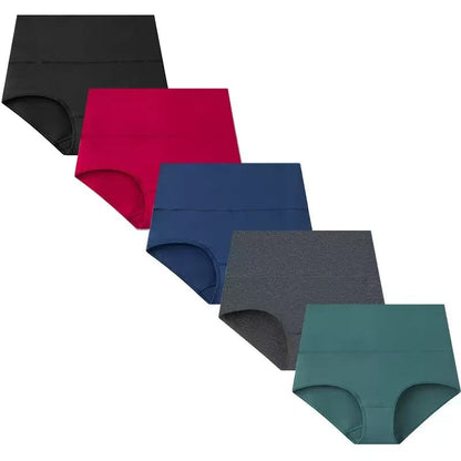 4/5-Pack Plus Size  High-Waisted Cotton Underwear