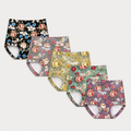 5-Pack Floral High-Waist Briefs