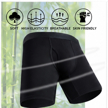 8-Pack Men's Bamboo Fiber Boxer Briefs