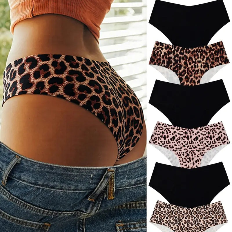 6-Pack Seamless Leopard Print Panties