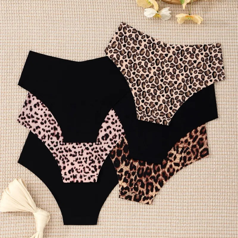 6-Pack Seamless Leopard Print Panties