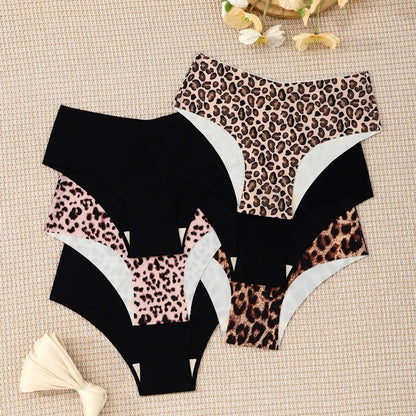 6-Pack Seamless Leopard Print Panties