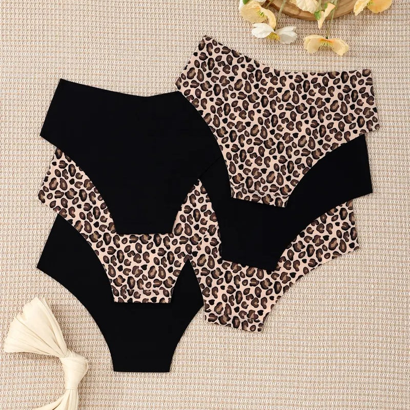 6-Pack Seamless Leopard Print Panties