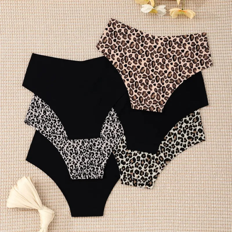 6-Pack Seamless Leopard Print Panties