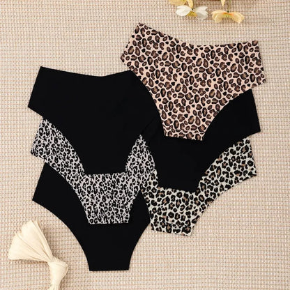 6-Pack Seamless Leopard Print Panties